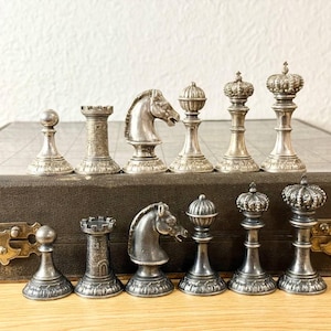 Germany Rarest chess set 1900s in very good condition. Great gift for mens, chess lovers and collectors!