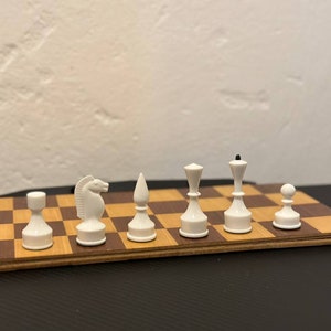 Germany plastic chess set 80s vintage . Great gift for mens, chess lovers and collectors!