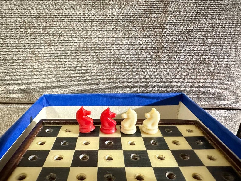 Germany Plastic Pocket Chess Set 70s Vintage in Good Etsy