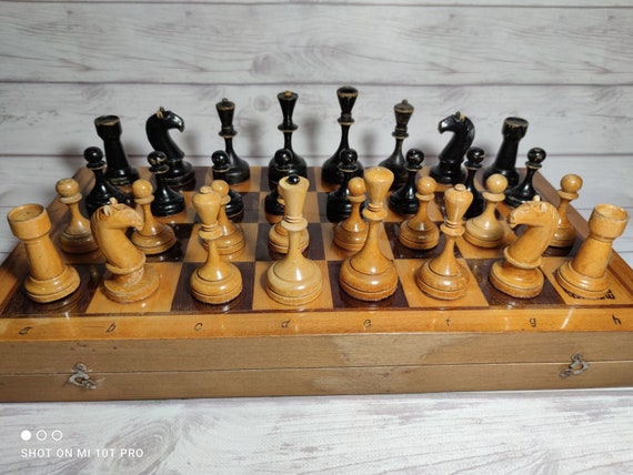 Botvinnik Set Antique Soviet Chess Set Old Russian Vintage 