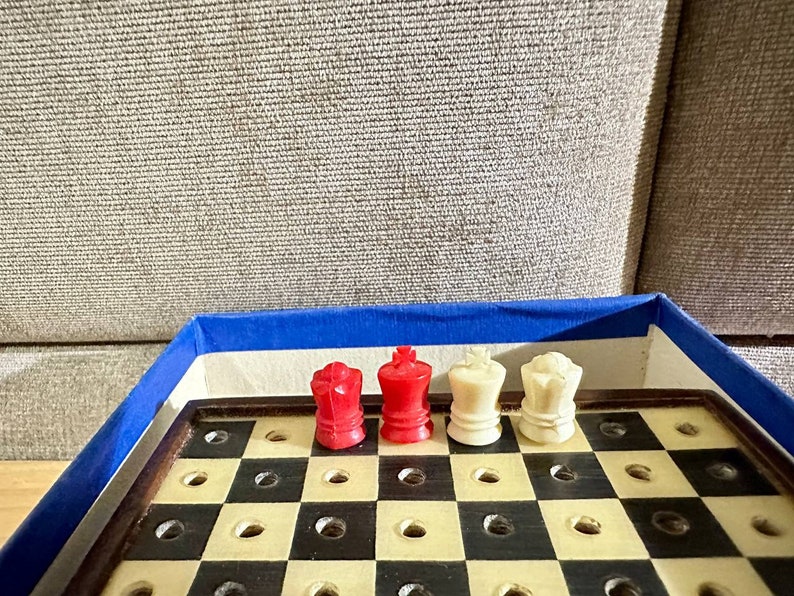 Germany Plastic Pocket Chess Set 70s Vintage in Good Etsy