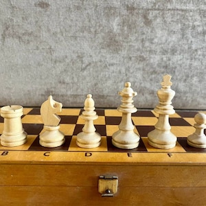 Germany chess set 80s vintage in good condition. Great gift for mens, chess lovers and collectors!