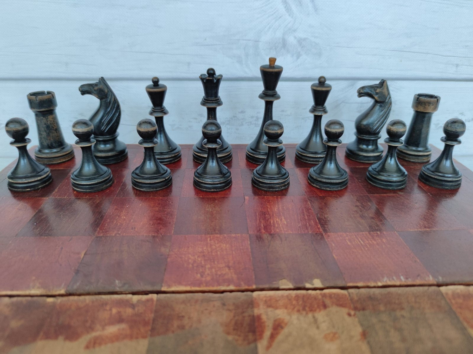 Soviet chess set Botvinnik-Flohr II 30s vintage in -  Portugal
