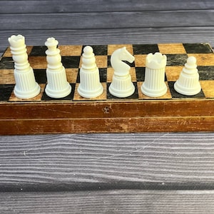 Raro set di scacchi. Scacchi URSS. Set di scacchi in carbolite. Scacchi d&#39;epoca. Scacchi russi.