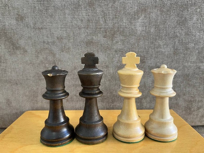 Lardy Wooden Chess Set vintage 80s. Great gift for mens and collectors. image 6