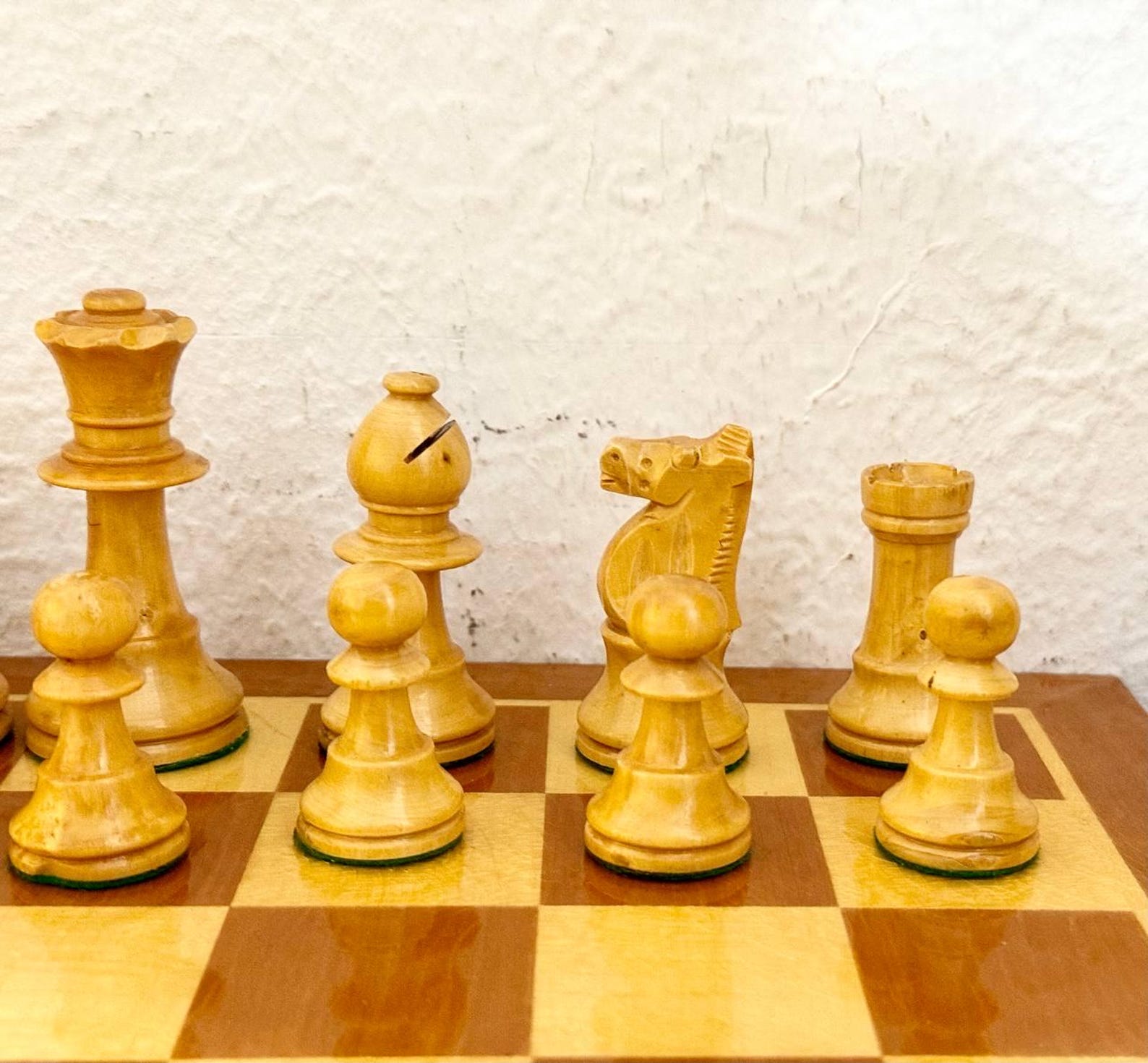 Staunton Chess Set in Original Box 80s Vintage in Good Condition. Great ...