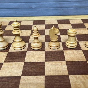 Rare Chess set made in Germany 80s vintage In very good condition. Medium chess pieces. Great gift for mens, chess lovers and collectors!
