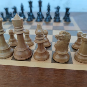 Plastic Bulgarian chess set 70-80s vintage in good condition