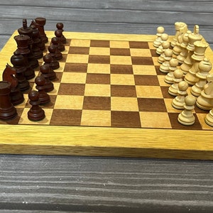 Germany wooden chess set in very good condition 70s vintage . Great gifts for chess lovers and collectors!