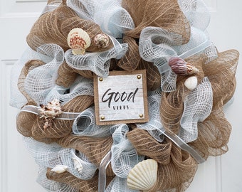 Good Vibes Mesh Wreath