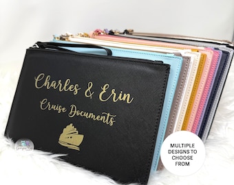 Cruise Packing Accessory Pouch, Cruise Family Passport Holder, Personalised Cruise Pouch, Cruise Essentials, Travel Documents, Cruise Bag