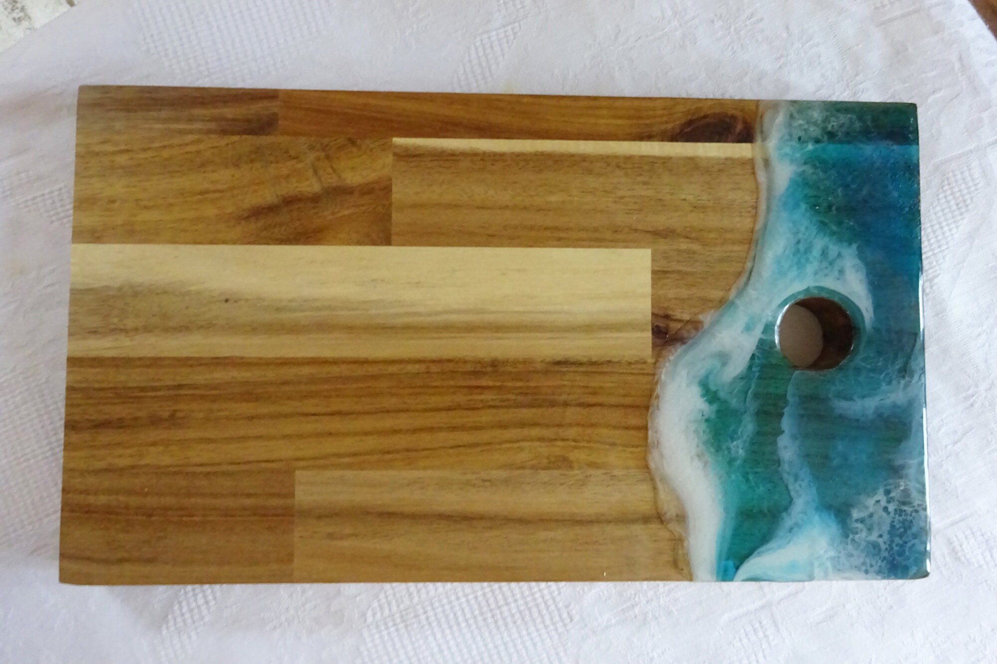 Beautiful resin art cheese board Etsy