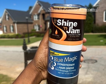 Black Girl Magic Tumbler NOT Seemless PNG