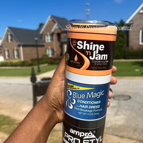 Black Girl Magic Tumbler NOT Seemless PNG