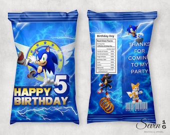 Sonic Favor Milk Box Sonic Candy Box, Sonic Party Decorations