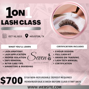 Lash Tech Branding, Lashes, Lash