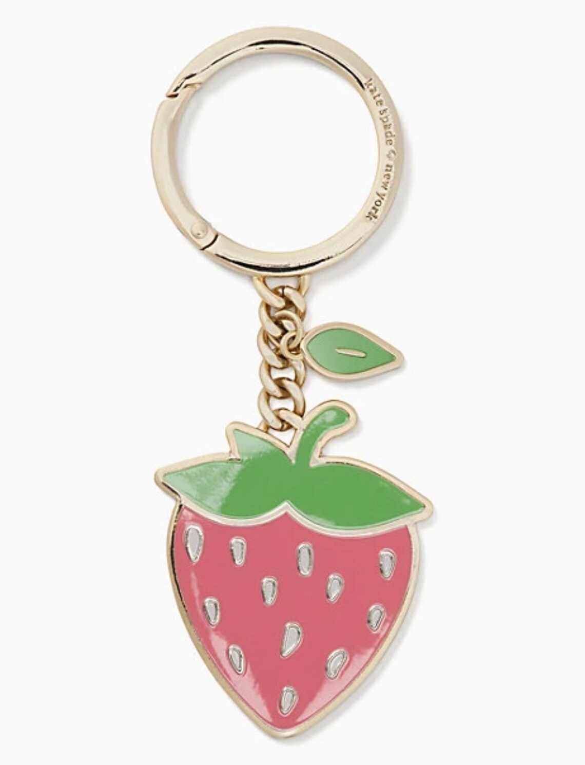 Kate Spade strawberry keychain handbag charm keyring Etsy