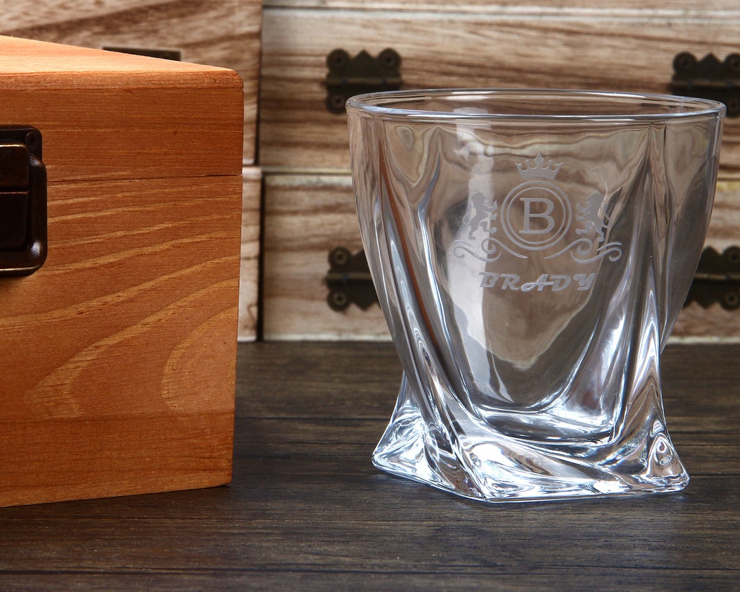 Whiskey Glass Engraving Groomsmen Glass Whiskey Glass Etsy