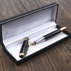 Fountain Pen Personalized, Custom Pens, Engraved Pen, Promotional Pen with Gift Box for Man, Husband, Boyfriend image 6