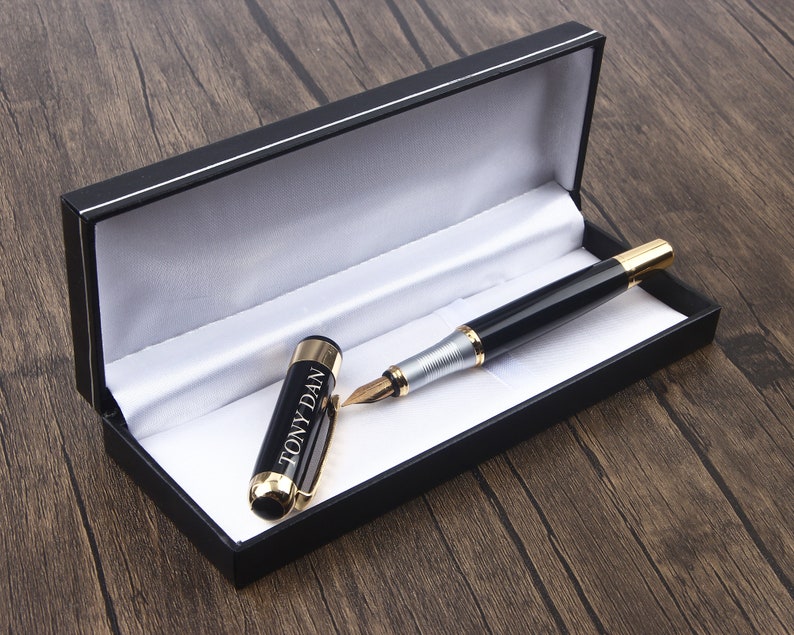 Fountain Pen Personalized, Custom Pens, Engraved Pen, Promotional Pen with Gift Box for Man, Husband, Boyfriend image 6