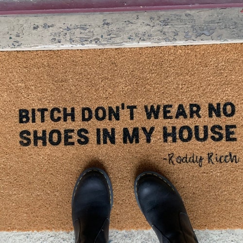 Roddy Ricch Doormat Door Mat Don't Wear No Shoes in My Etsy