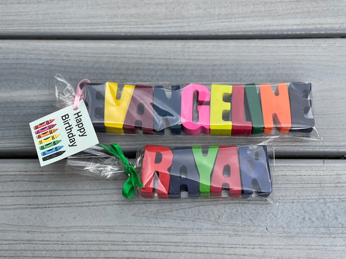 Personalized Crayon Names Etsy
