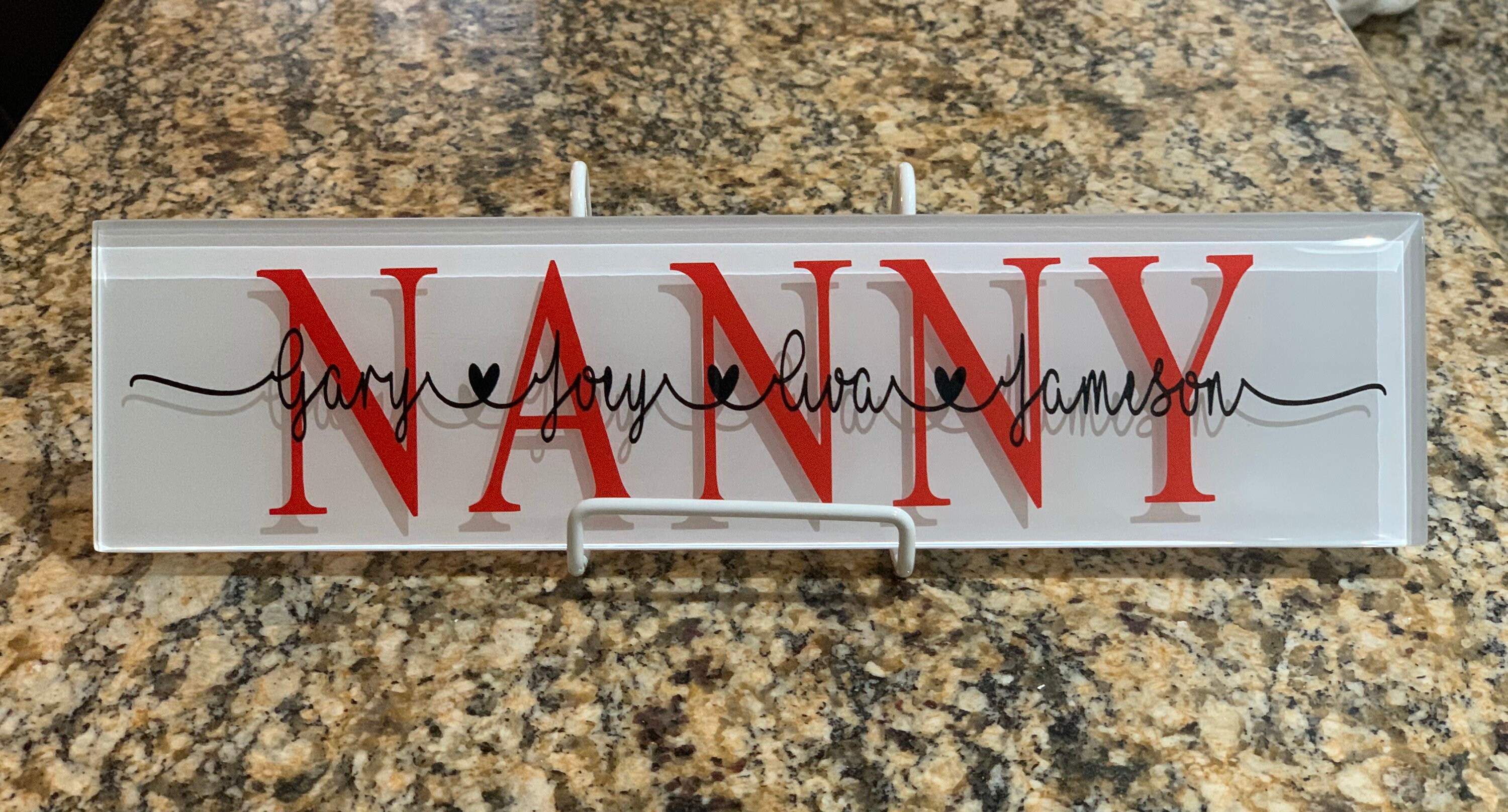 Personalized Glass Plaque Etsy