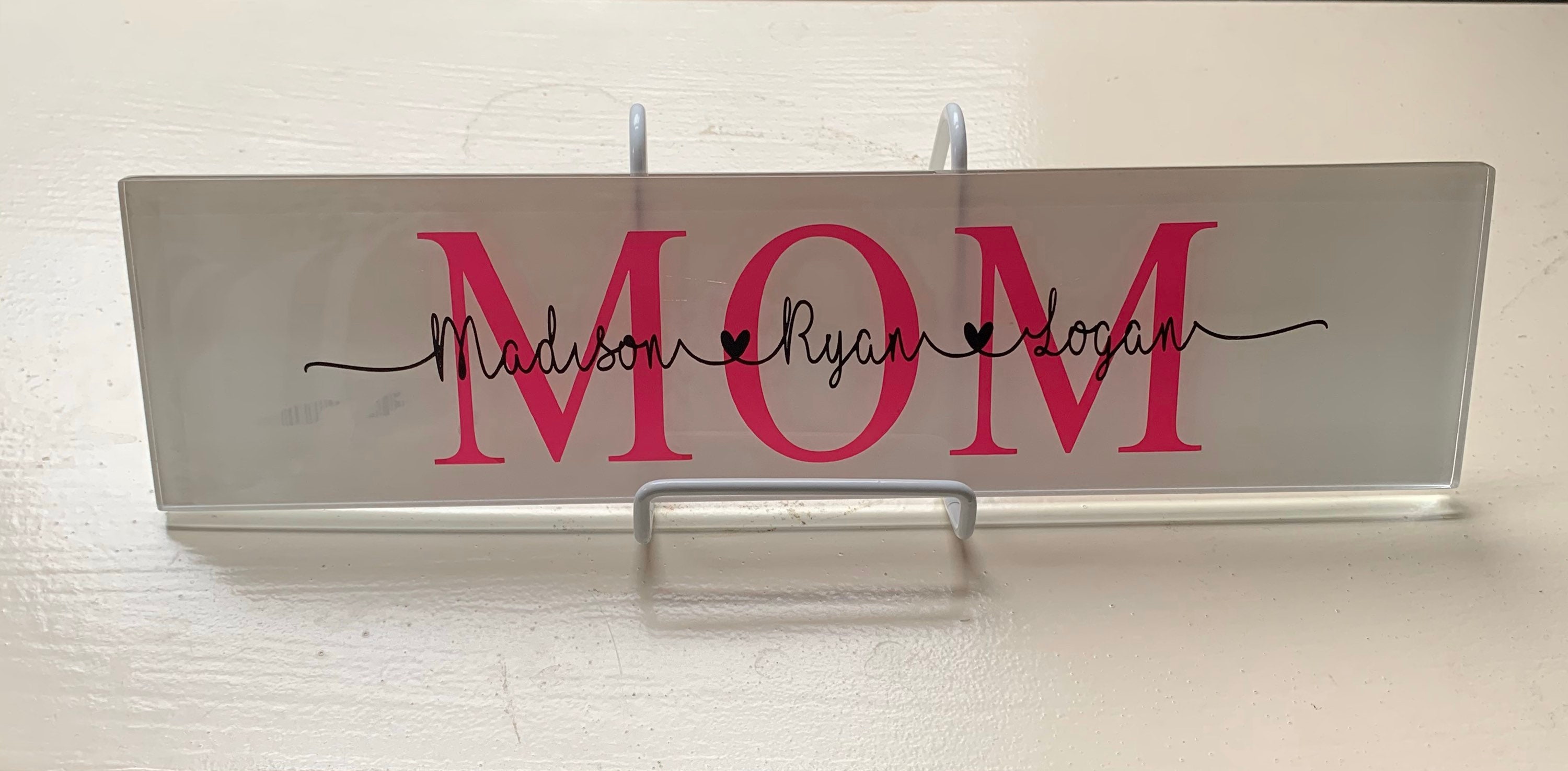 Personalized Glass Plaque Etsy