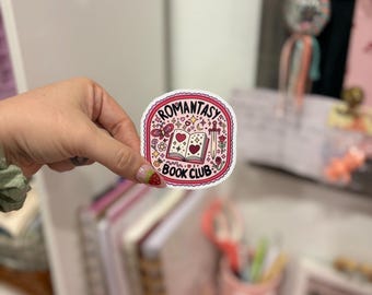 Pegatinas del club de lectura Romantasy / Pegatinas de libros