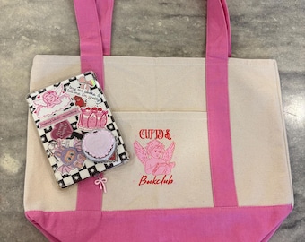 Bolsa de mano del Club de Lectura de Cupido / Bolsa de libros / Estética literaria