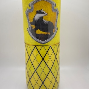 Wizard House tumbler, magic tumbler, wizard tumbler, glitter tumbler, stainless steel tumbler, epoxy tumbler and lid