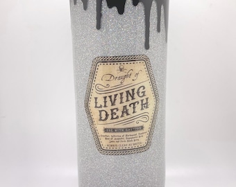 Draught of Living Death Potion tumbler, glitter tumbler, Witch tumbler, Wizard tumbler, magic tumbler, stainless steel tumbler