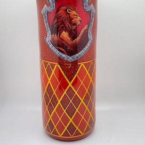 Wizard House tumbler, magic tumbler, wizard tumbler, glitter tumbler, stainless steel tumbler, epoxy tumbler and lid