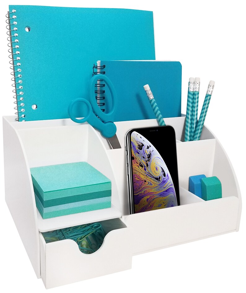 Acrylic Office Desk Organizer Desk Supplies organizer Office Etsy