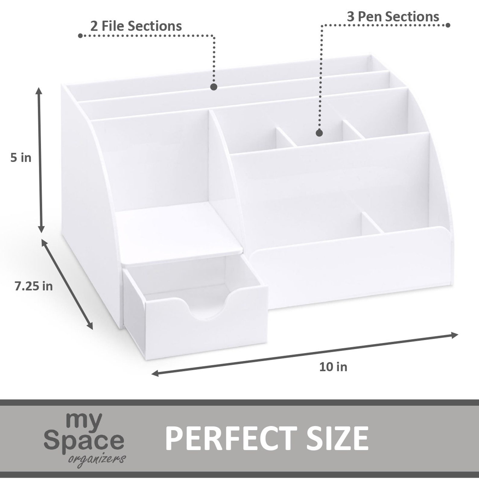 Acrylic Office Desk Organizer Desk Supplies Organizer Office Etsy