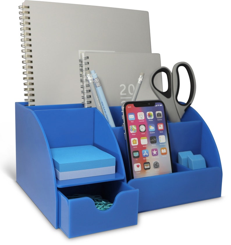 Acrylic Office Desk Organizer Desk Supplies Organizer Office Etsy