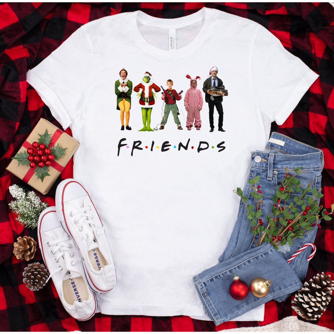 Christmas Friends shirts Christmas shirts friends gifts Etsy