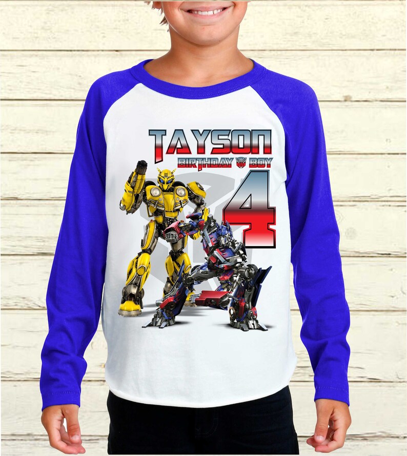 Rescue Bots Transformers birthday shirt Optimus Trans4mers | Etsy