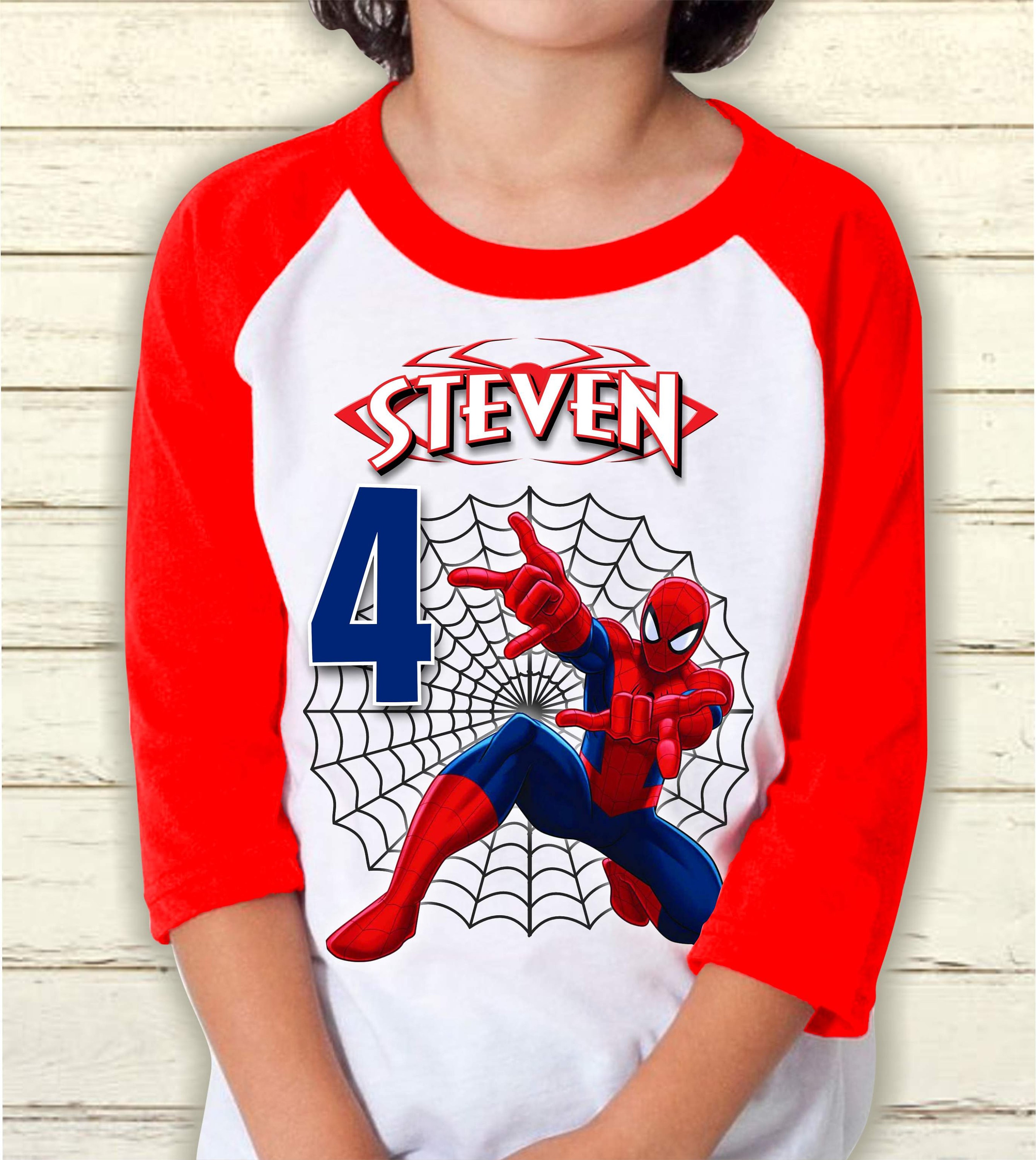 SpiderMan Birthday Shirt Ideas