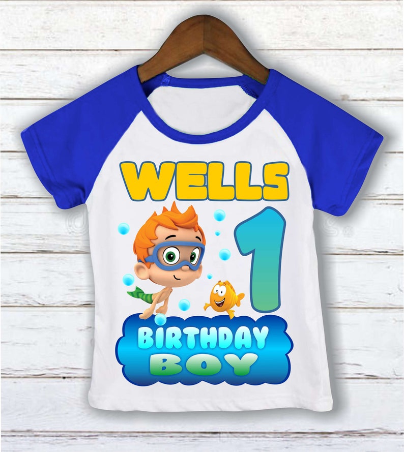 Bubble guppies Birthday shirt Bubble guppies Party Molly Oona Etsy