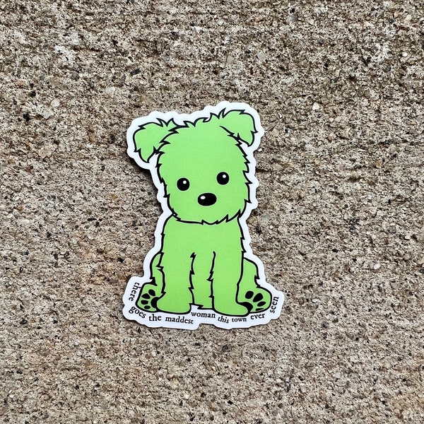 Taylor Swift Key Lime Dog Sticker 3"