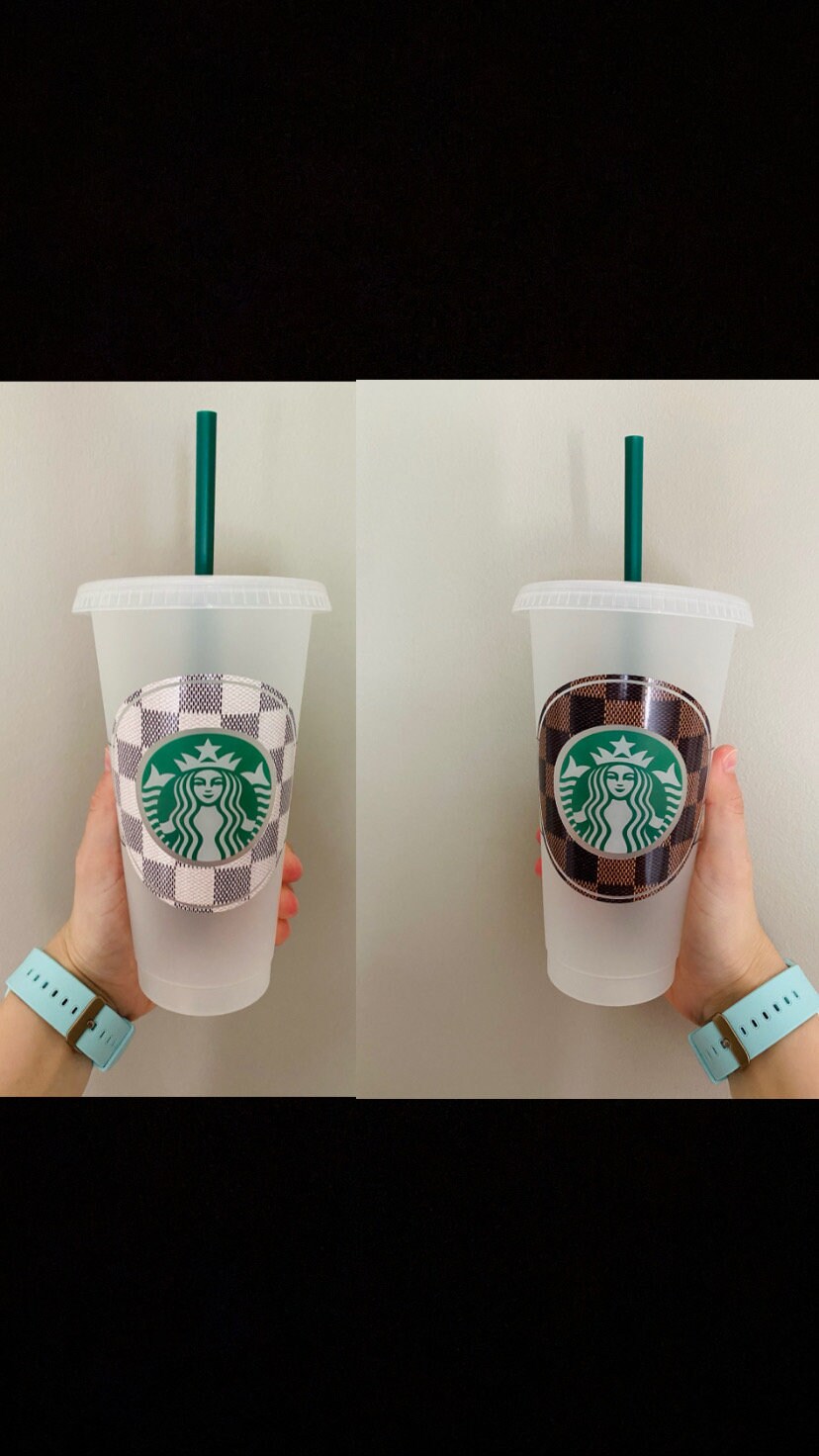 Starbucks Louis Vuitton ✨✨  Coffee cups diy, Starbucks cups, Custom starbucks  cup