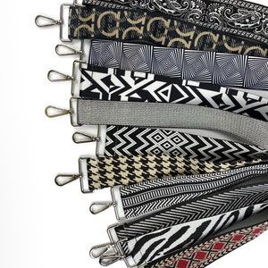 Cotton Embroidery Shoulder Purse Strap, Handbag Chain, Crossbody Bag Trend, Adjustable Length, New Style