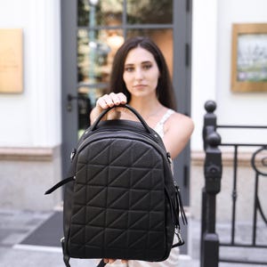 Mini backpack, Cute backpack, tote backpack, Small backpack, Rucksack, Vintage backpack purse, Gift for women