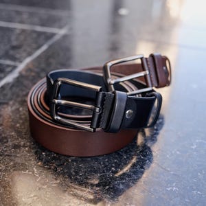 Leather Belt in multiple colors, Handmade, Classic Casual Leather Belt, Full Grain Leather