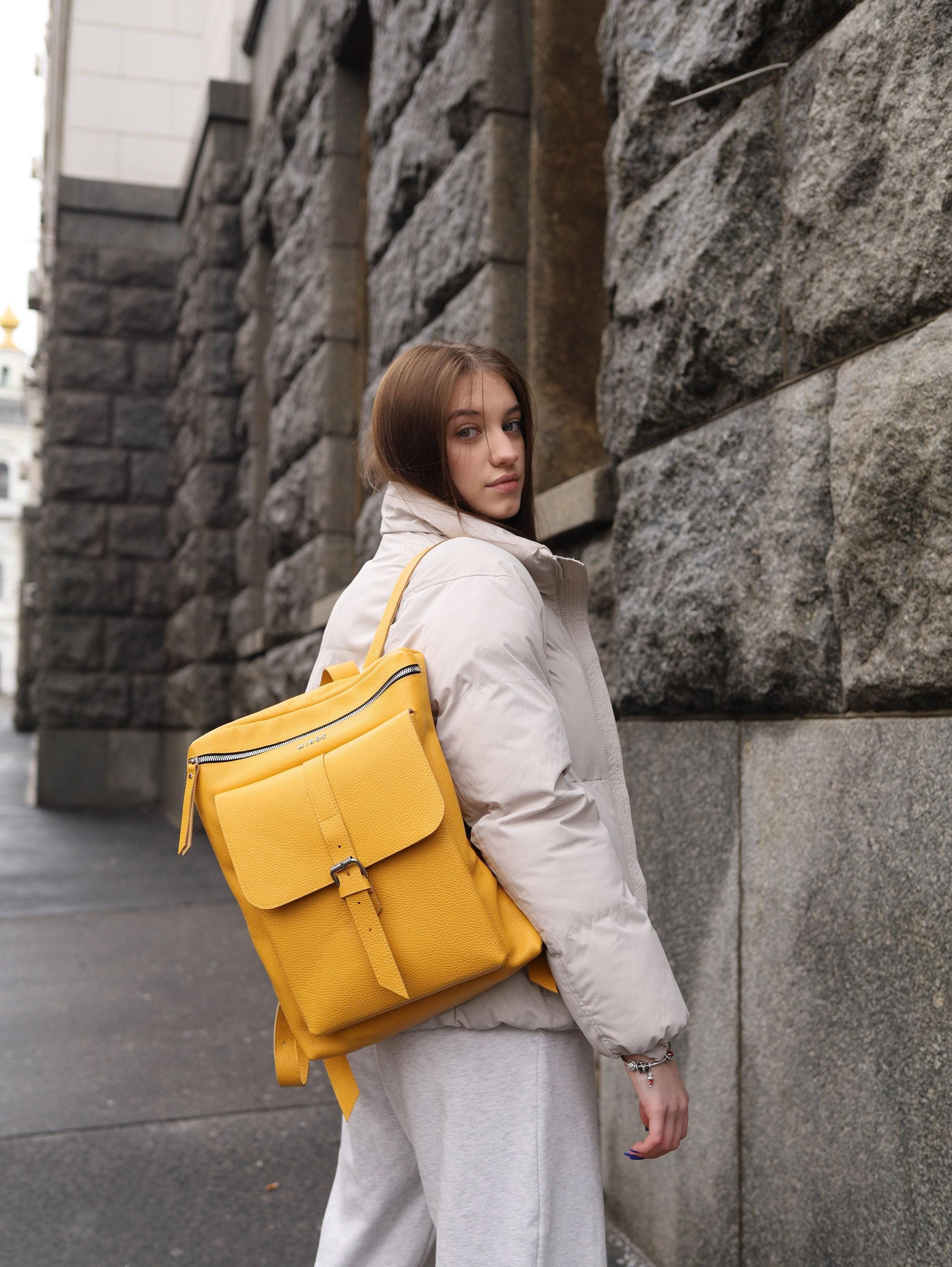 Womens Leather Backpack Etsy