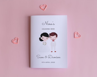 Wedding Activity Colouring Book: Kids Custom Favour