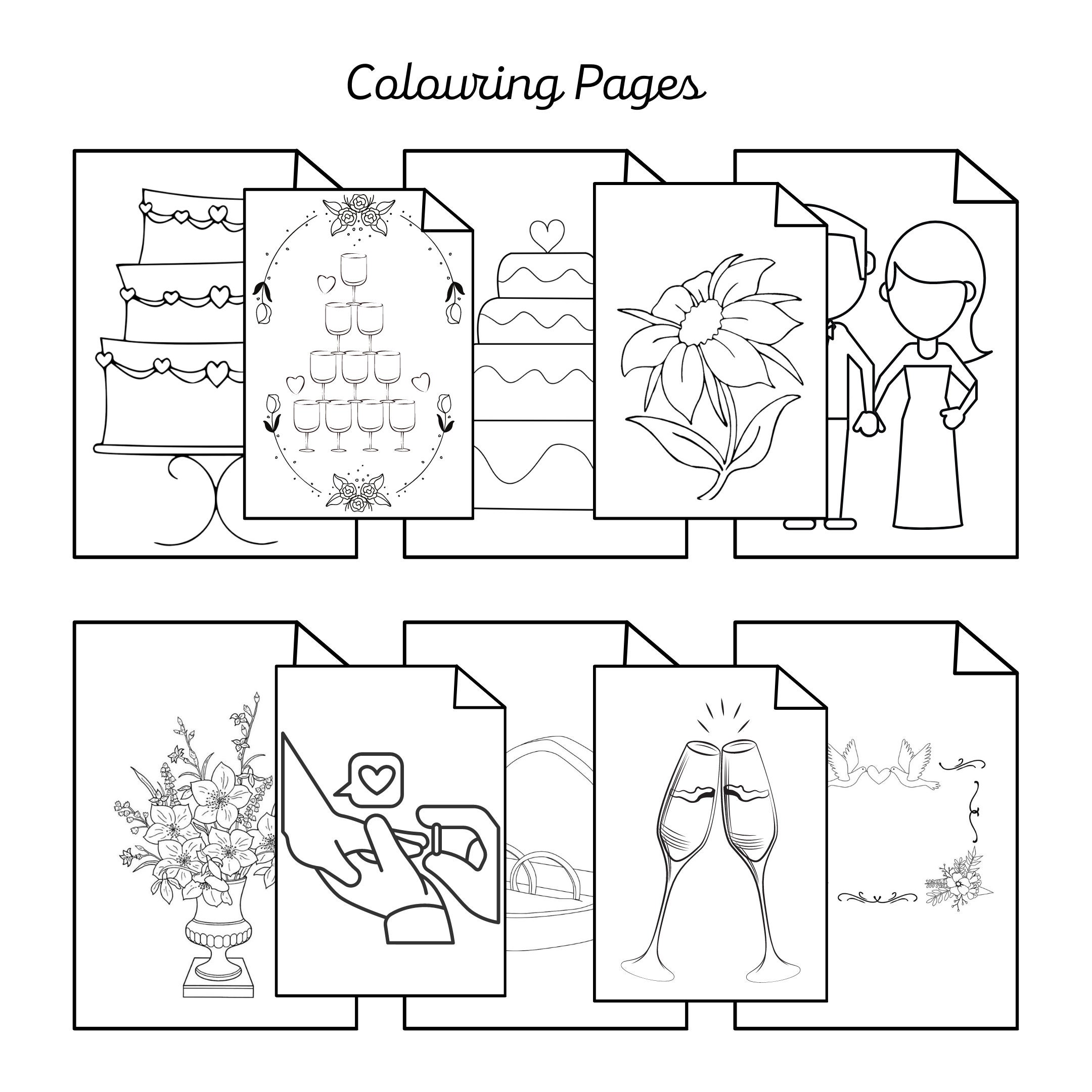 Paige Boy/ Flower Girl Proposal Colouring Book Kids Wedding Etsy