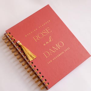 Hochzeitsplaner | Personalisierte Hochzeits-Planungsbuch | Personalisierter Hochzeitsplaner | Verlobung Geschenk | Geschenk für Braut |
