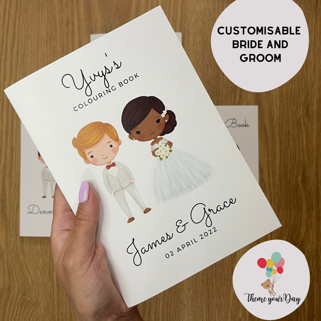 Wedding Colouring Book Kids Wedding Activities Wedding - Etsy